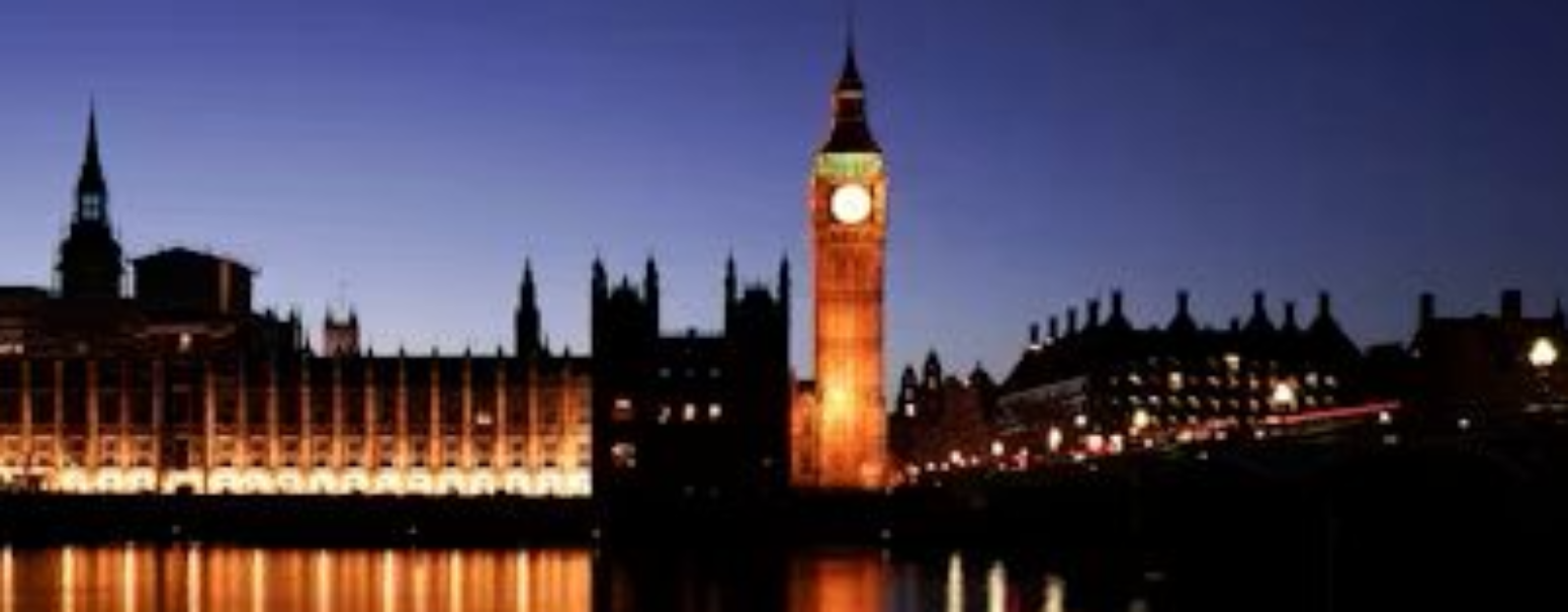 Big Ben and Houses of Parliament bathed in light at night