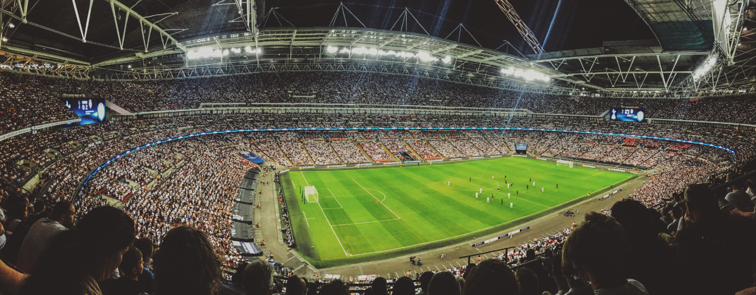 aerial view of a football stadium